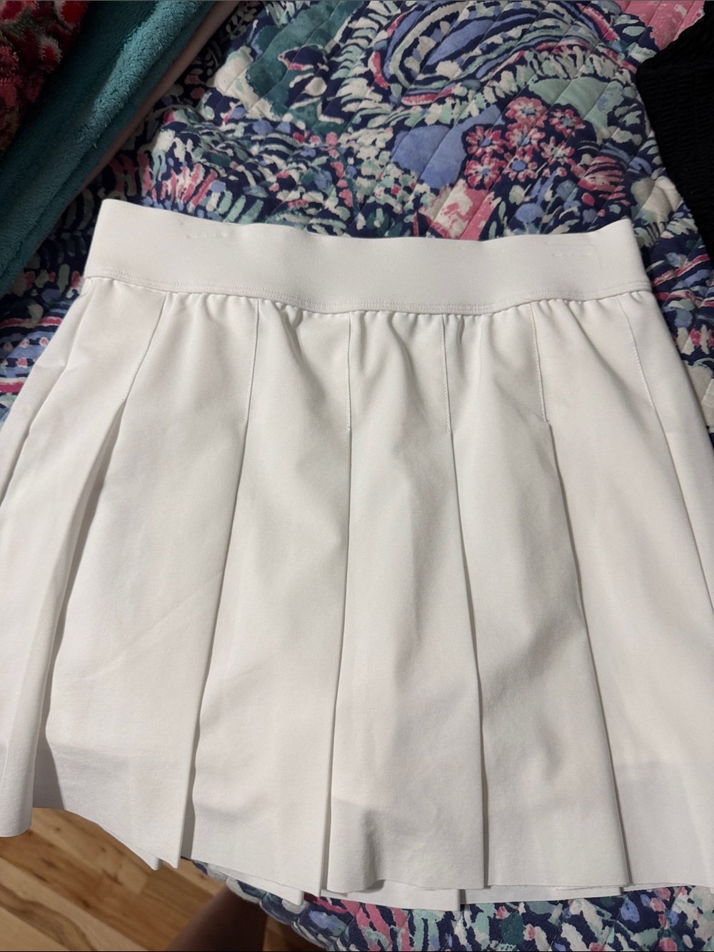 White Fabletics skirt